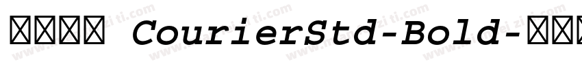 缺少字体 CourierStd-Bold字体转换